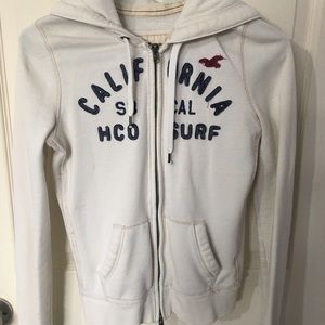 Hollister White/cream hoodie
